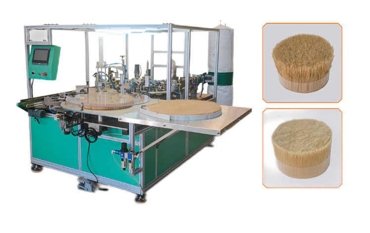 bristle and filament binding machine